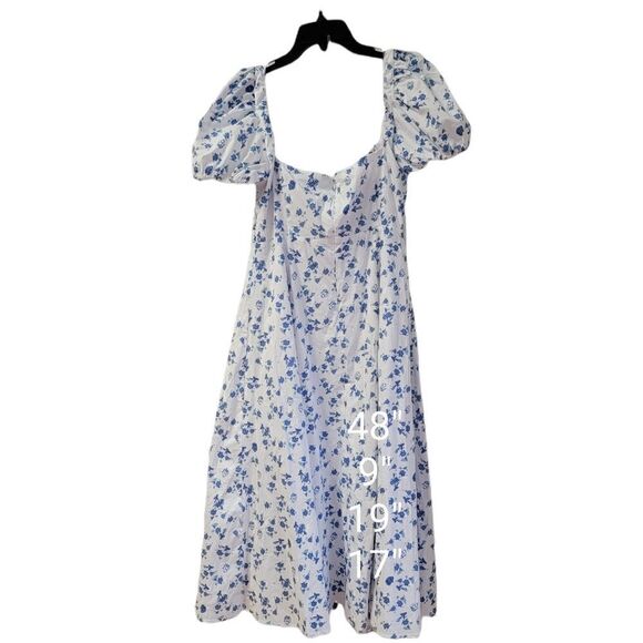O.P.T Floral Peasant Dress XL - Picture 3 of 11